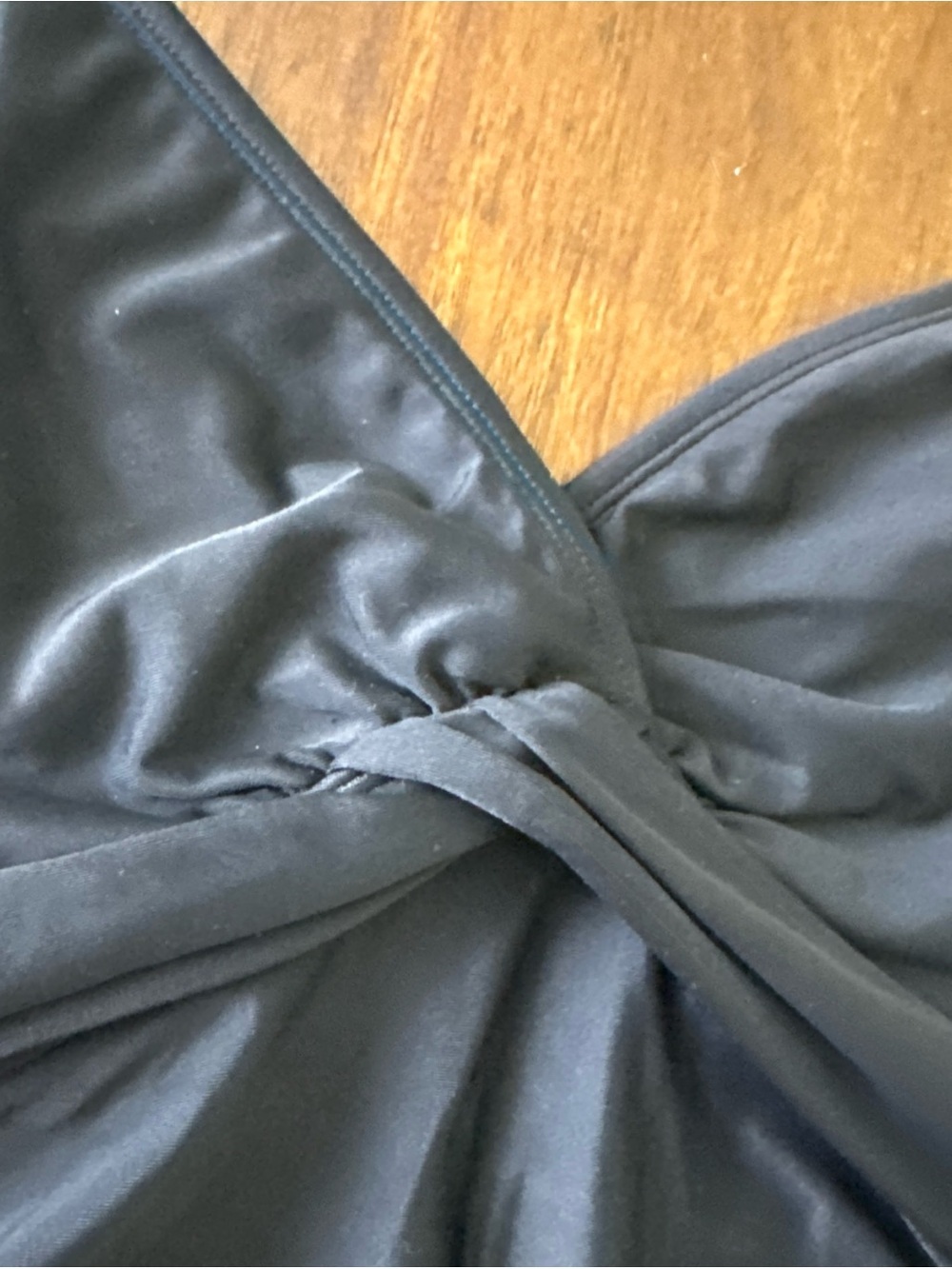 Athleta Twist Black Halter Tankini Top Underwire 38D / DD Swim Bathing Suit Top - Picture 4 of 10